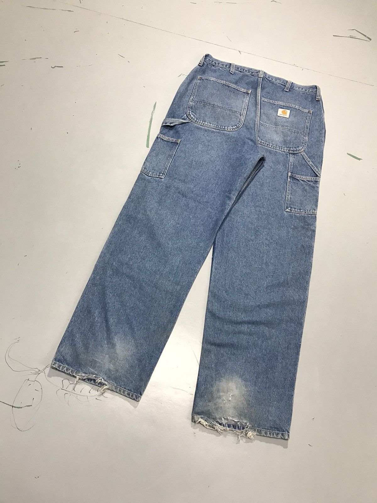 Carhartt Vintage Carhartt double knee workwear Size US 34 / EU 50 - 2 Thumbnail