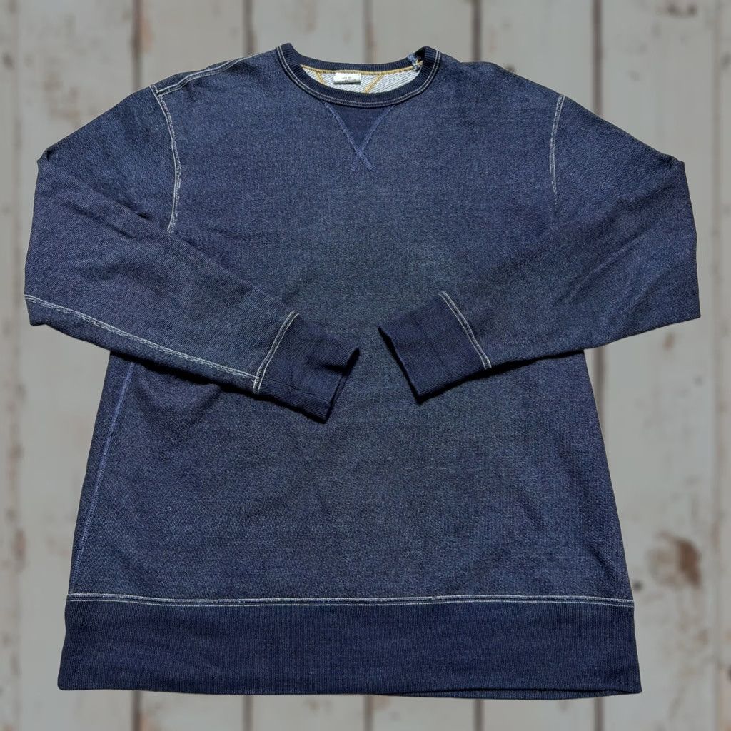 Vintage Samurai Jeans Co. Indigo Double V All Cotton Heavy Sweatshirt XXL Size US XXL / EU 58 / 5 - 1 Thumbnail