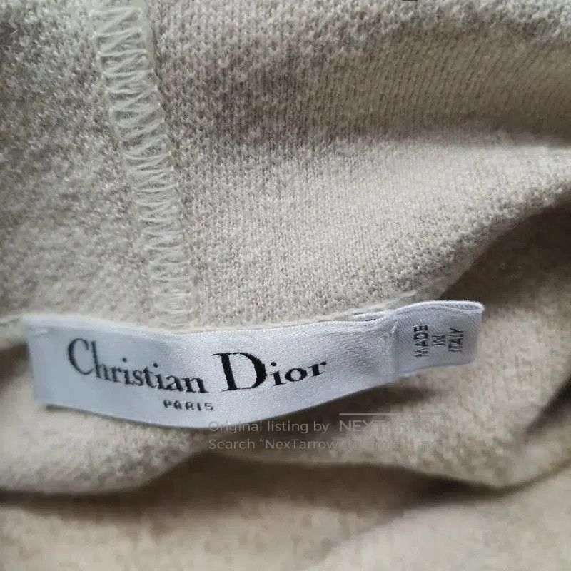 Dior Dior Cropped Graphic Hoodie in Beige . Size M / US 6-8 / IT 42-44 - 3 Thumbnail