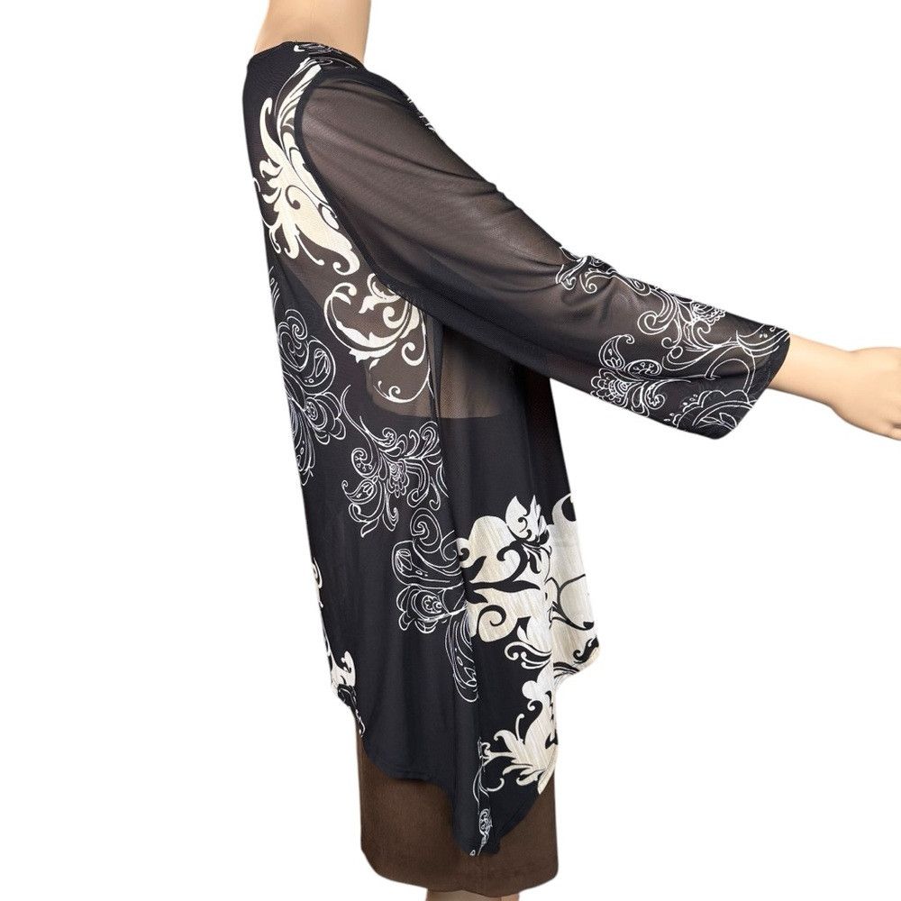 Chicos New Chico's Travelers 3/4 Sleeve Tunic Size 0 US S Size S / US 4 / IT 40 - 4 Thumbnail