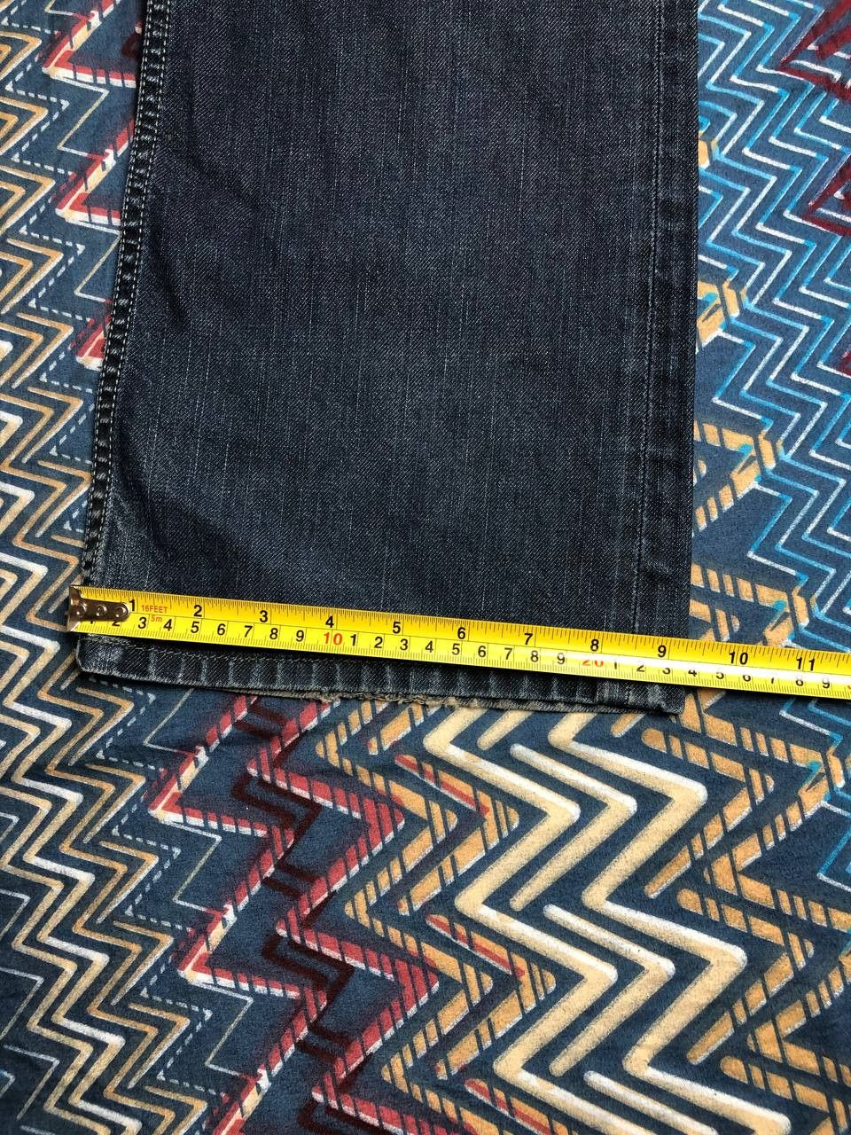 Japanese Brand Crazy Crash Dirty Baggy Faded Jean Japan Avant Garde Style Size US 32 / EU 48 - 11 Thumbnail