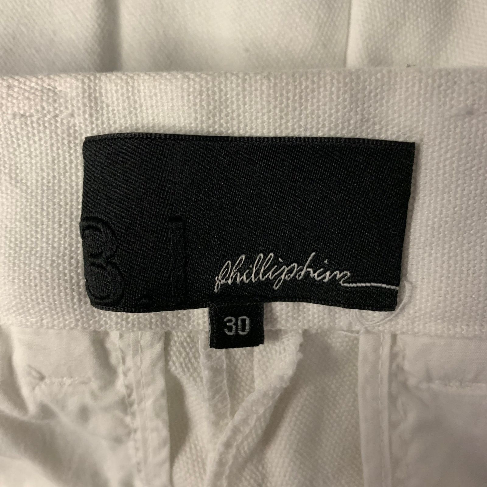 3.1 Phillip Lim 3.1 PHILLIP LIM Size 30 White Teal Ombre Cotton Casual Pants Size US 30 / EU 46 - 4 Thumbnail