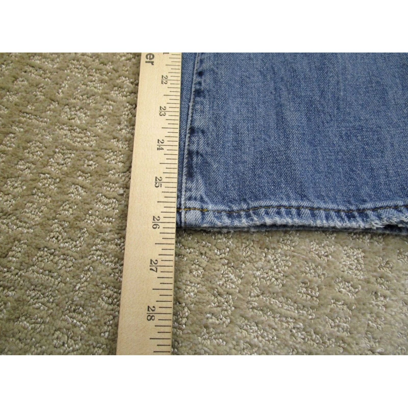 Pistola Pistola Jeans Women 29 Blue High Rise Straight Button Fly Pants Distressed Denim Jeans Size 29" - 7 Thumbnail