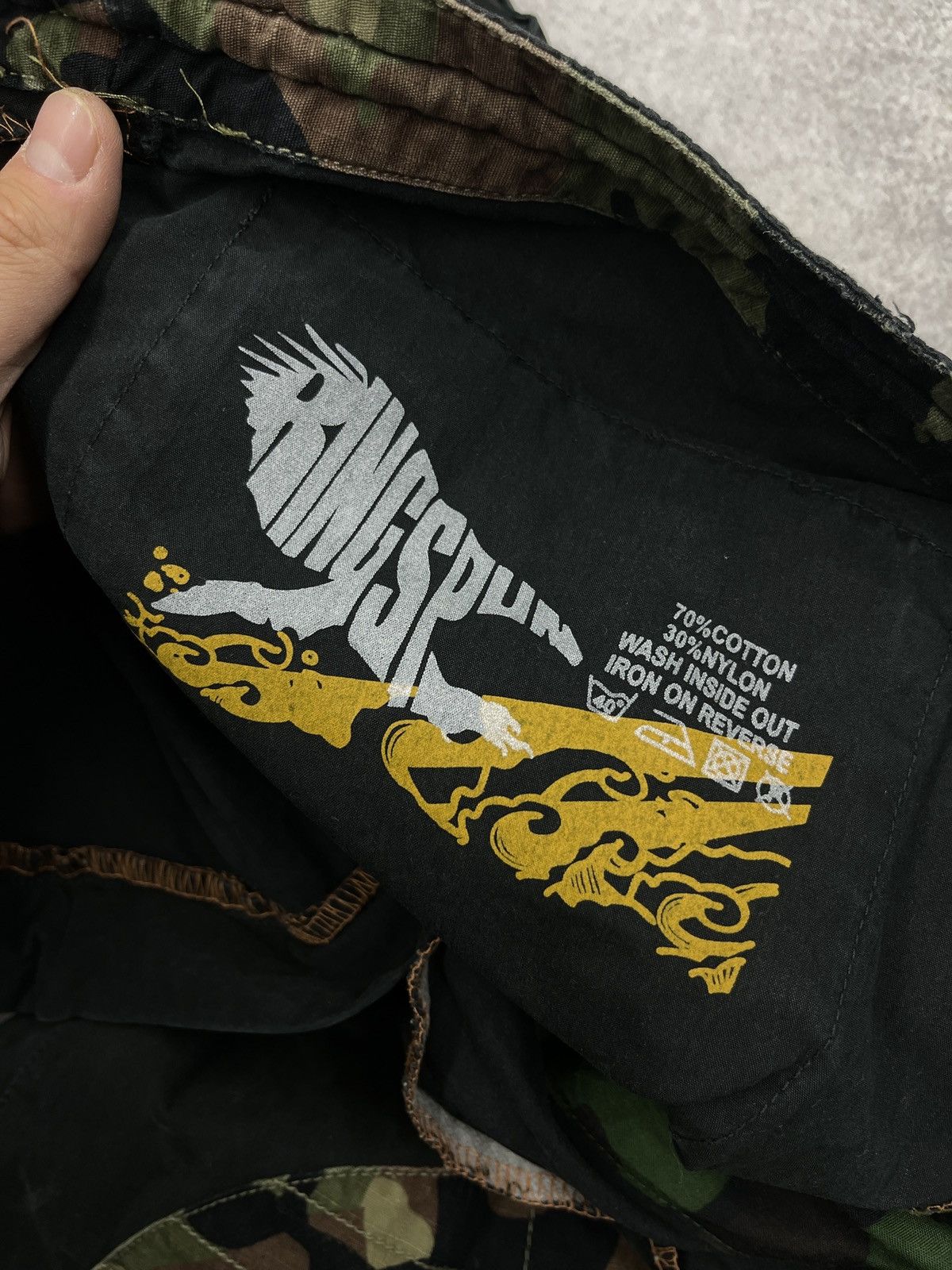 Ringspun Vintage Ringspun Nylon Military Pants Black Japanese Style Size US 33 - 21 Thumbnail
