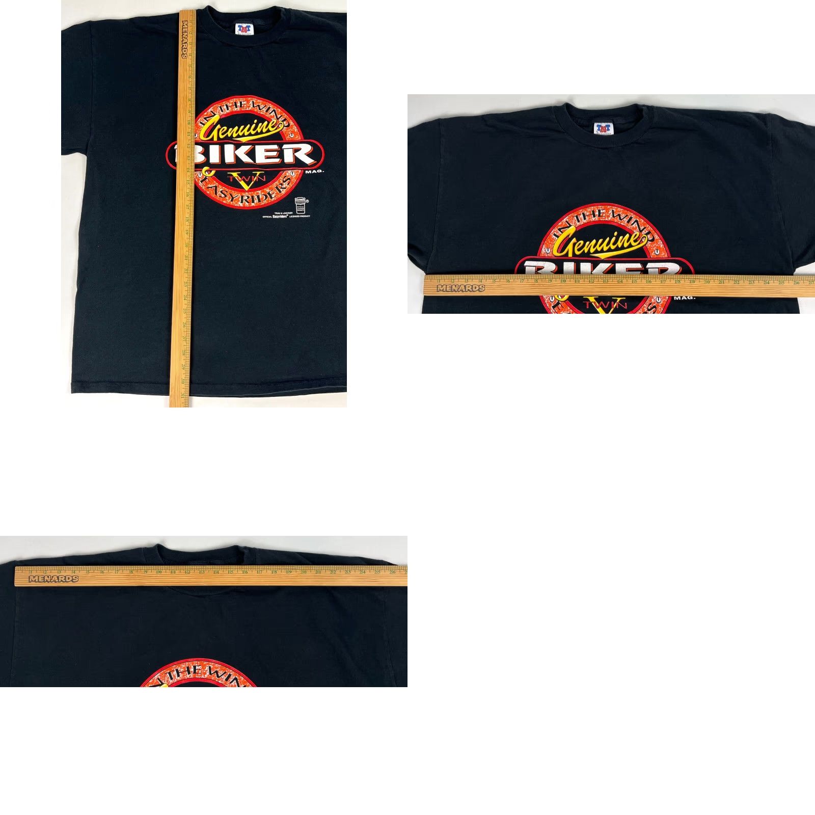 Vintage VINTAGE Trau & Loevner TNT Survivors Genuine Biker T-Shirt Sz 3XL Men Black Cotton Short Sleeve Crew Neck Double-Sided EEasyriders Licensed Product Size US XXL / EU 58 / 5 - 8 Thumbnail