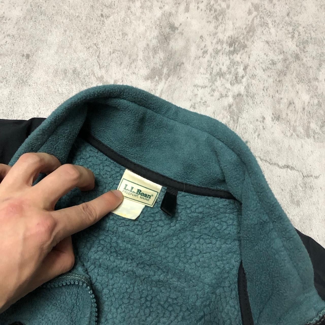L.L. Bean L.L.Bean green fleece jacket with black accents #fleecelove Size US L / EU 52-54 / 3 - 3 Thumbnail