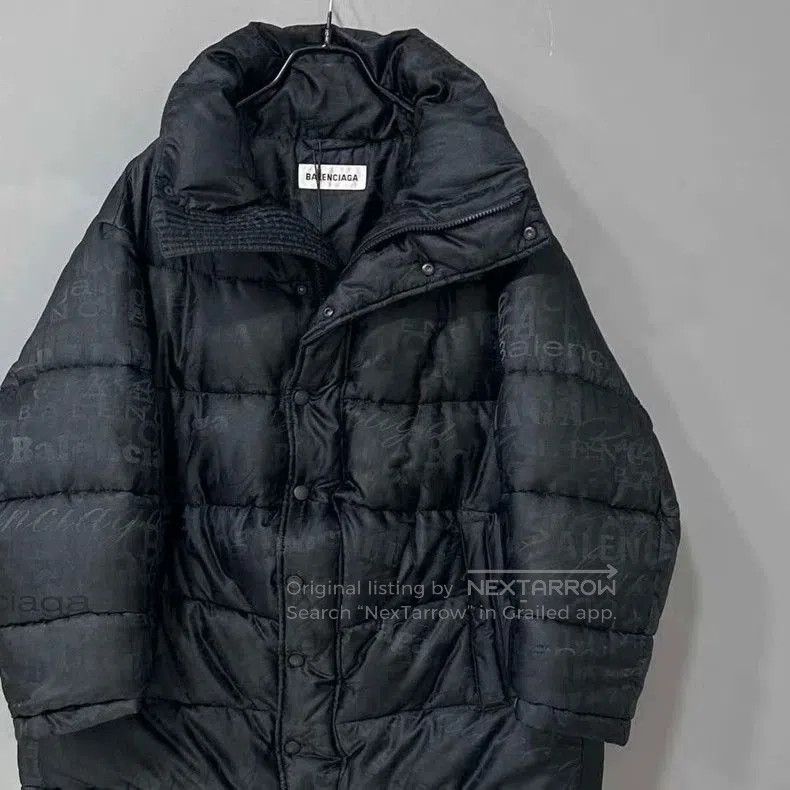 Balenciaga Balenciaga Logo Puffer Coat Black. Size US XS / EU 42 / 0 - 1 Thumbnail
