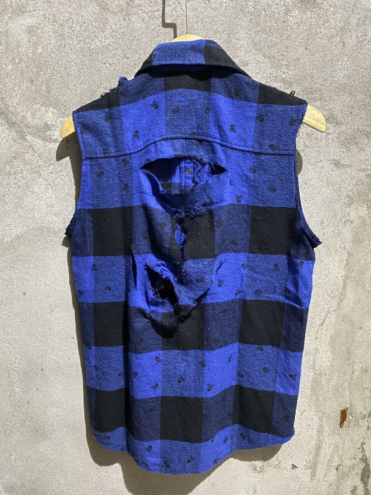 If Six Was Nine × Japanese Brand × KMRii vest shirt Glad News skull Distressed Punk Style Size US M / EU 48-50 / 2 - 3 Thumbnail