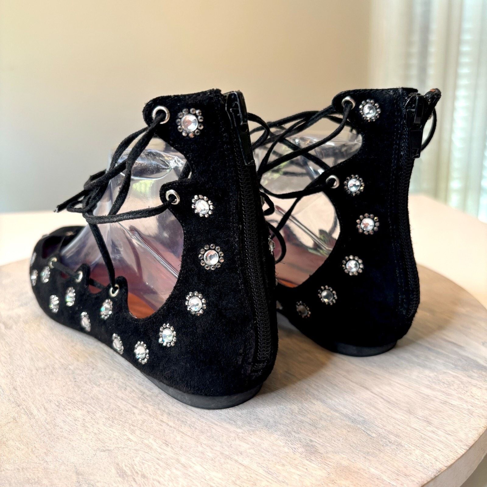 Free People Jeffrey Campbell Free People Sparkle Black Suede Pumps Sz 8 Size US 8 / IT 38 - 8 Thumbnail
