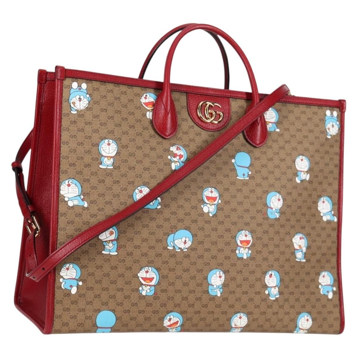 Gucci Gucci Doraemon Tote Printed Mini GG Coated Canvas Size ONE SIZE - 1 Thumbnail