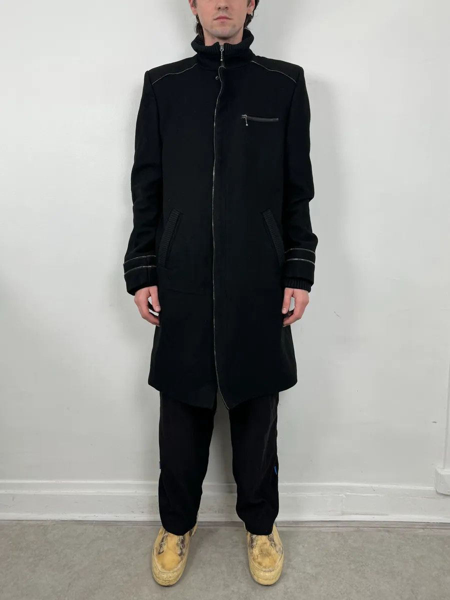 Alexander McQueen Alexander McQueen Black Long Wool Multi Zips Jacket Size US L / EU 52-54 / 3 - 2 Thumbnail