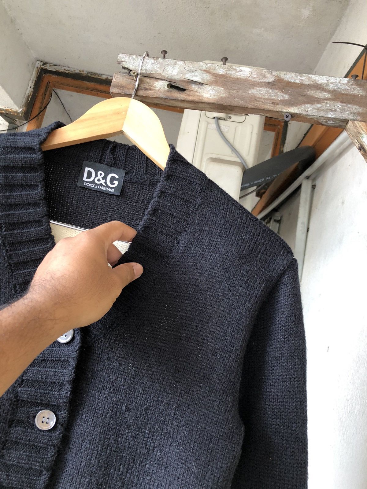 Dolce & Gabbana Vintage 90s Dolce & Gabbana Big Logo Crop Knitwear Size S / US 4 / IT 40 - 5 Thumbnail