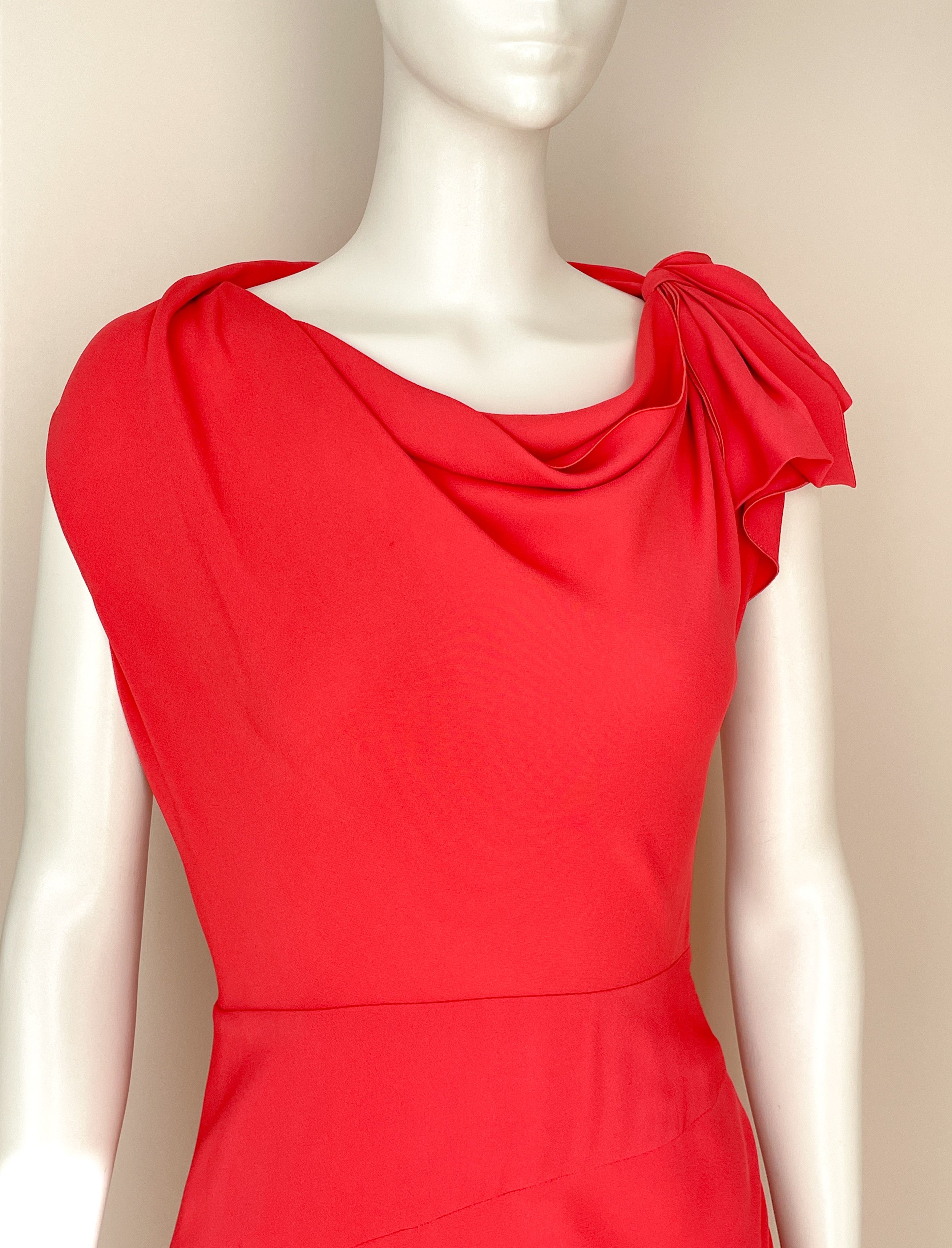 Valentino coral pink silk dress Size XS / US 0-2 / IT 36-38 - 3 Thumbnail