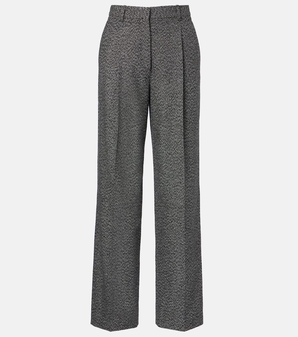 The Row Mikkela Cashmere And Wool Wide-Leg Pants in Black, Women's (Size 30)