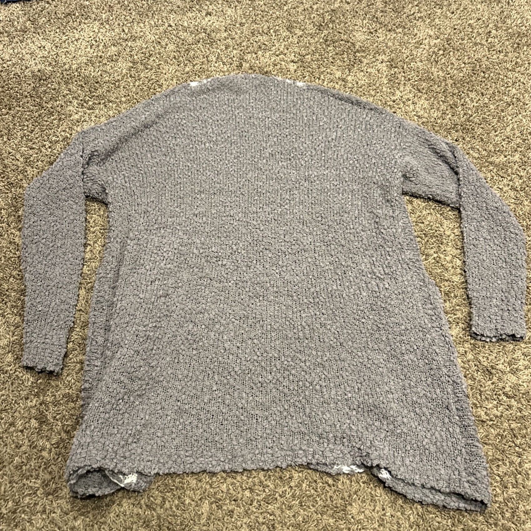 Vintage White Birch Chunky Knit Cardigan Gray L Size Size L / US 10 / IT 46 - 3 Thumbnail