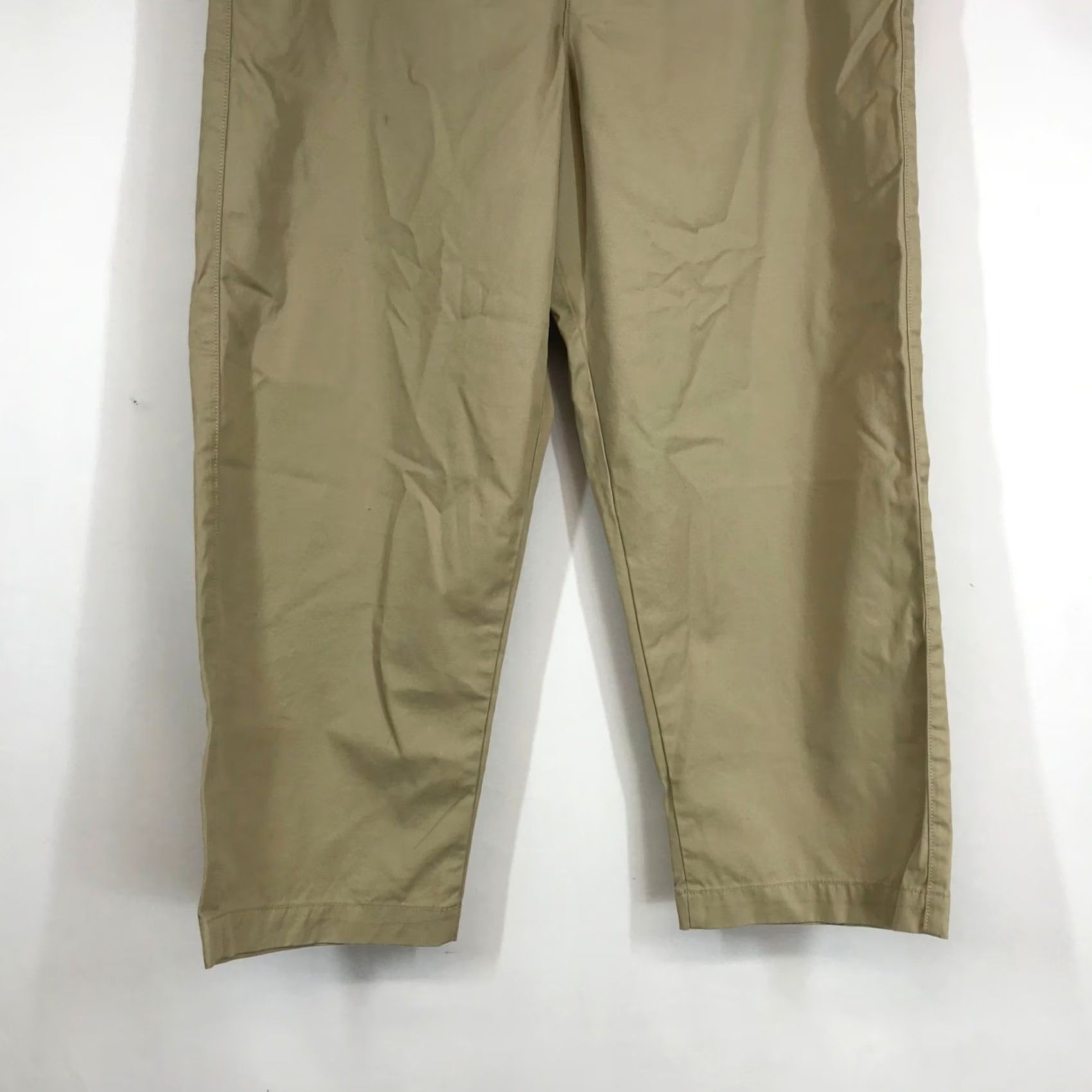 Gap Gap Men Wide-Leg Chino Pants 33 Tan Khaki High Rise Relaxed Fit Inseam 26 Vintage No Size 24" / US 00 / IT 34 - 3 Thumbnail