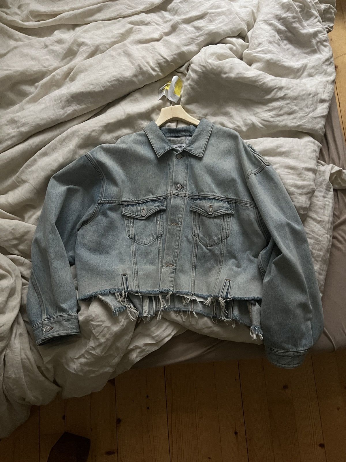 Pre-owned Balenciaga Deconstructed Denim Jacket