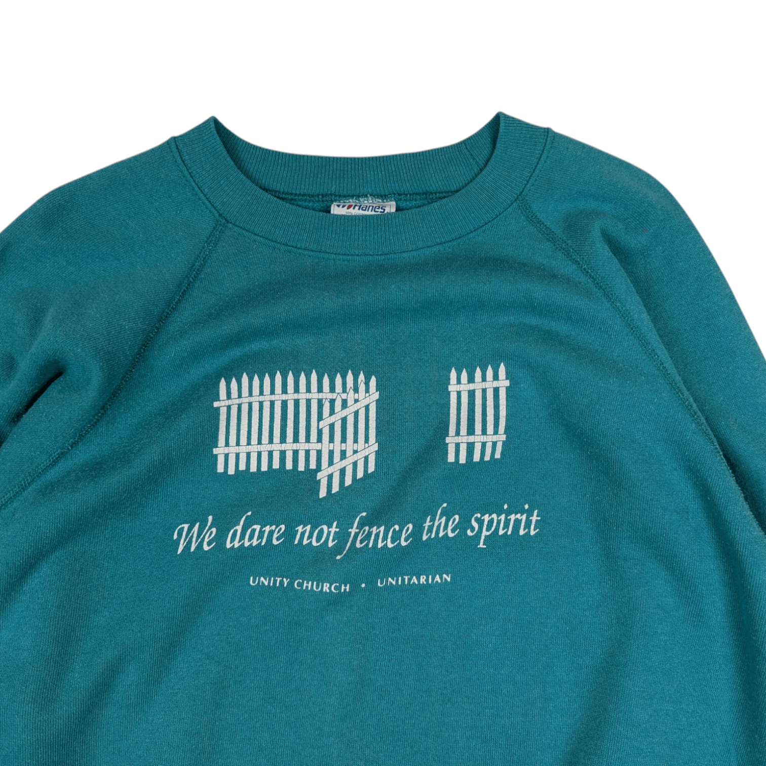 Hanes Vintage 80's HANES Unity Church Jumper Sweatshirt Size US L / EU 52-54 / 3 - 4 Thumbnail