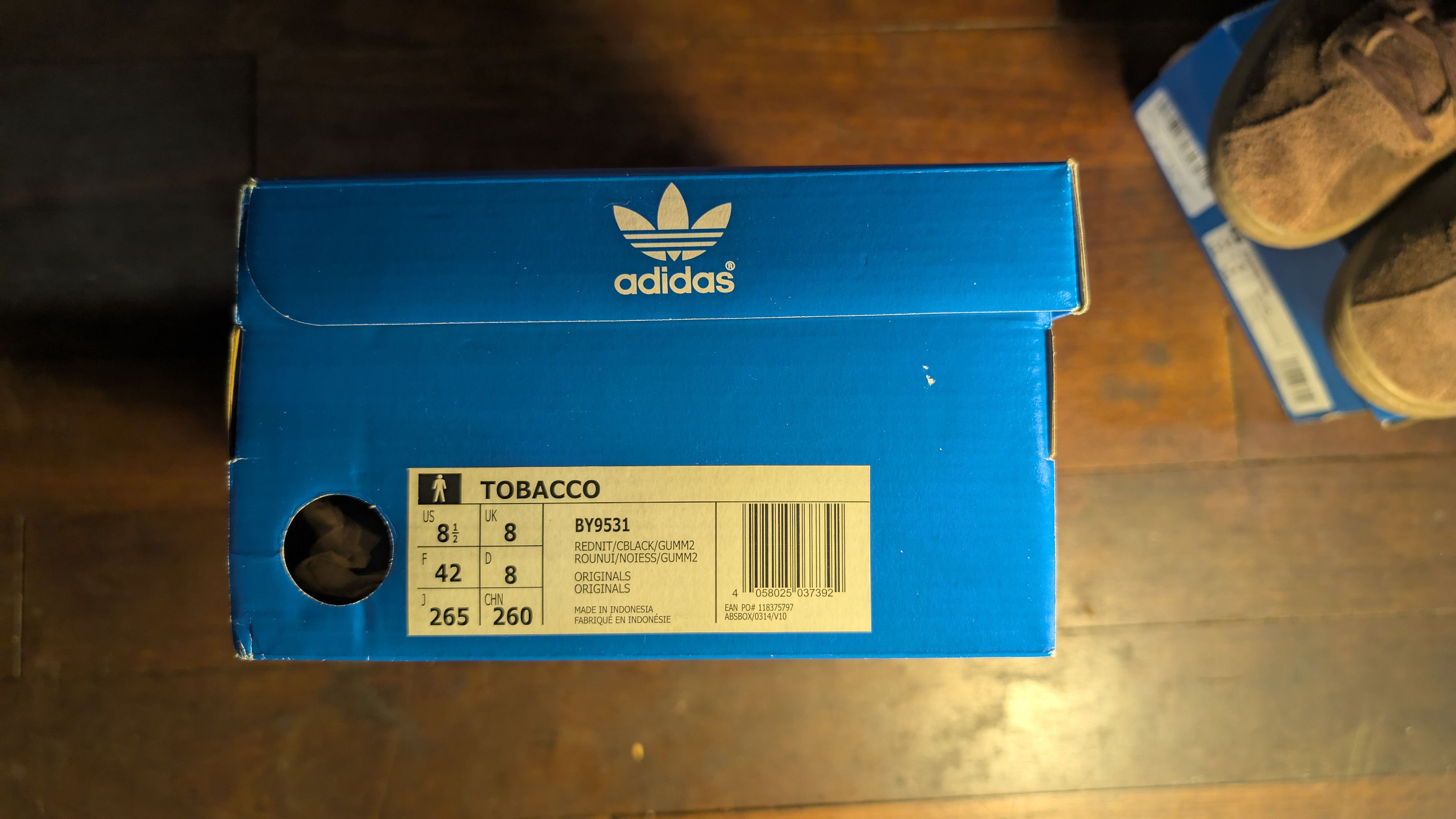 Adidas 2021 Tobacco 'Red Night' Rare Trainers UK 8 Size US 8.5 / EU 41-42 - 4 Thumbnail