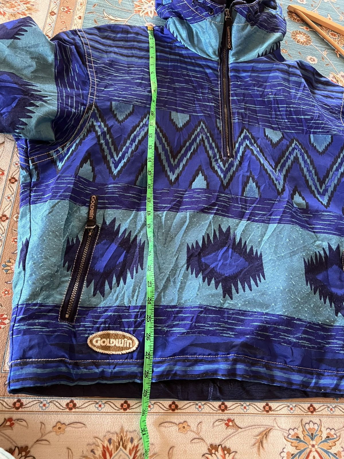 Descente × Goldwin × Japanese Brand 80’s Goldwin By Descente Navajo Half Zipper Jacket Size US L / EU 52-54 / 3 - 13 Thumbnail