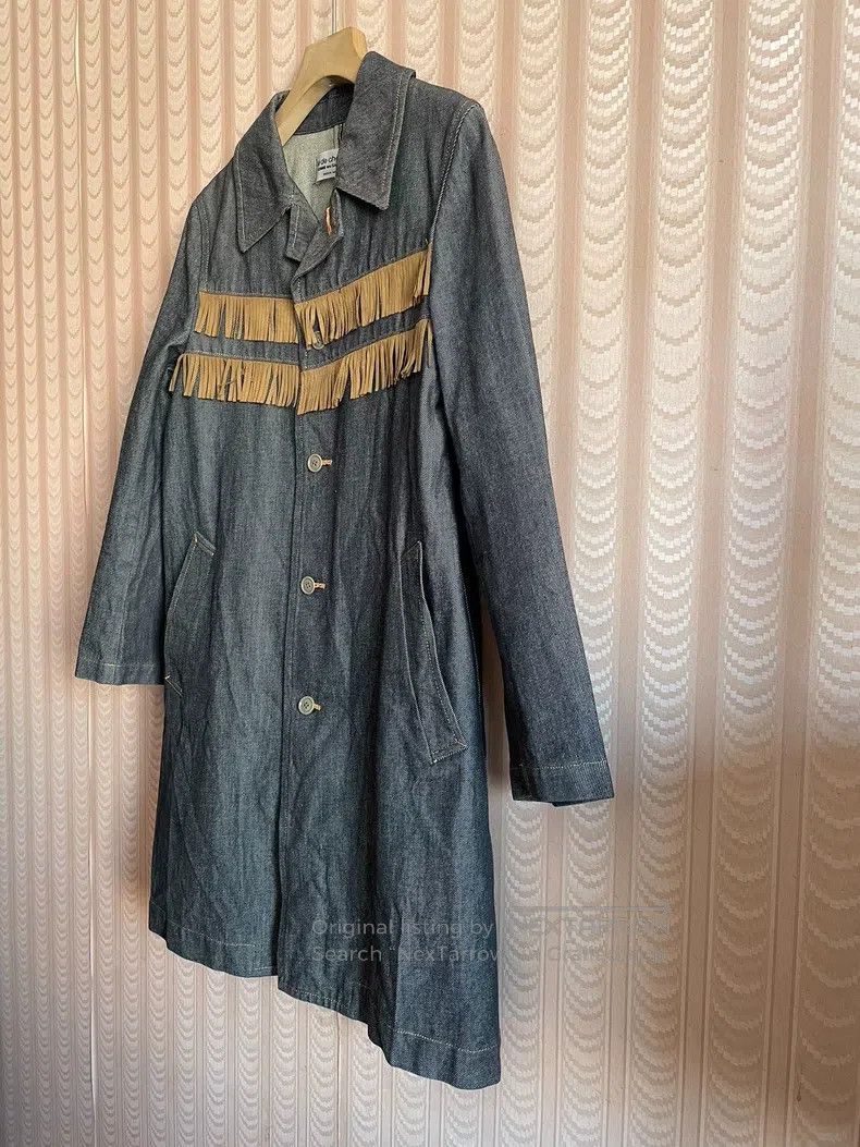 Comme des Garcons Comme des Garcons Denim Fringe Jacket Size S / US 4 / IT 40 - 3 Thumbnail