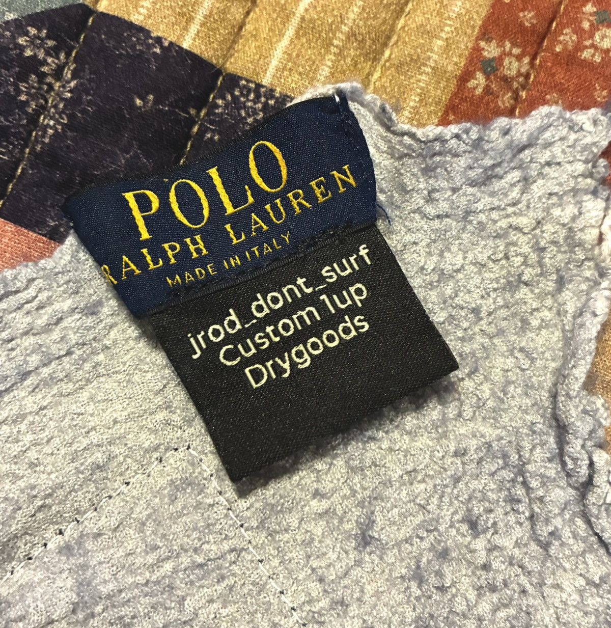 Polo Ralph Lauren CUSTOM POLO RALPH LAUREN PATCHWORK SCARF Size ONE SIZE - 10 Thumbnail