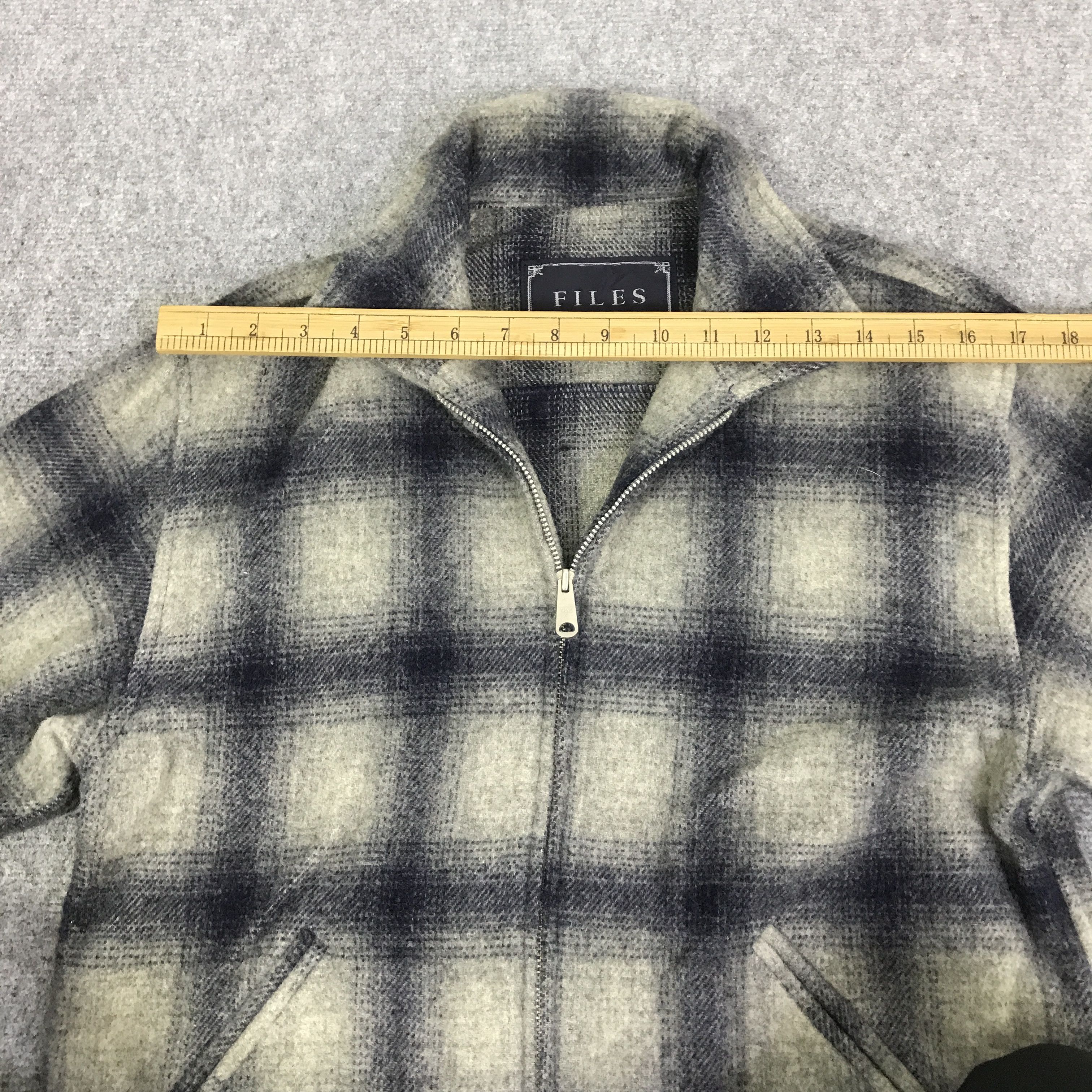 Japanese Brand VINTAGE 90s FLIES JAPAN WOOL TARTAN JACKET K87B2 Size US S / EU 44-46 / 1 - 5 Thumbnail