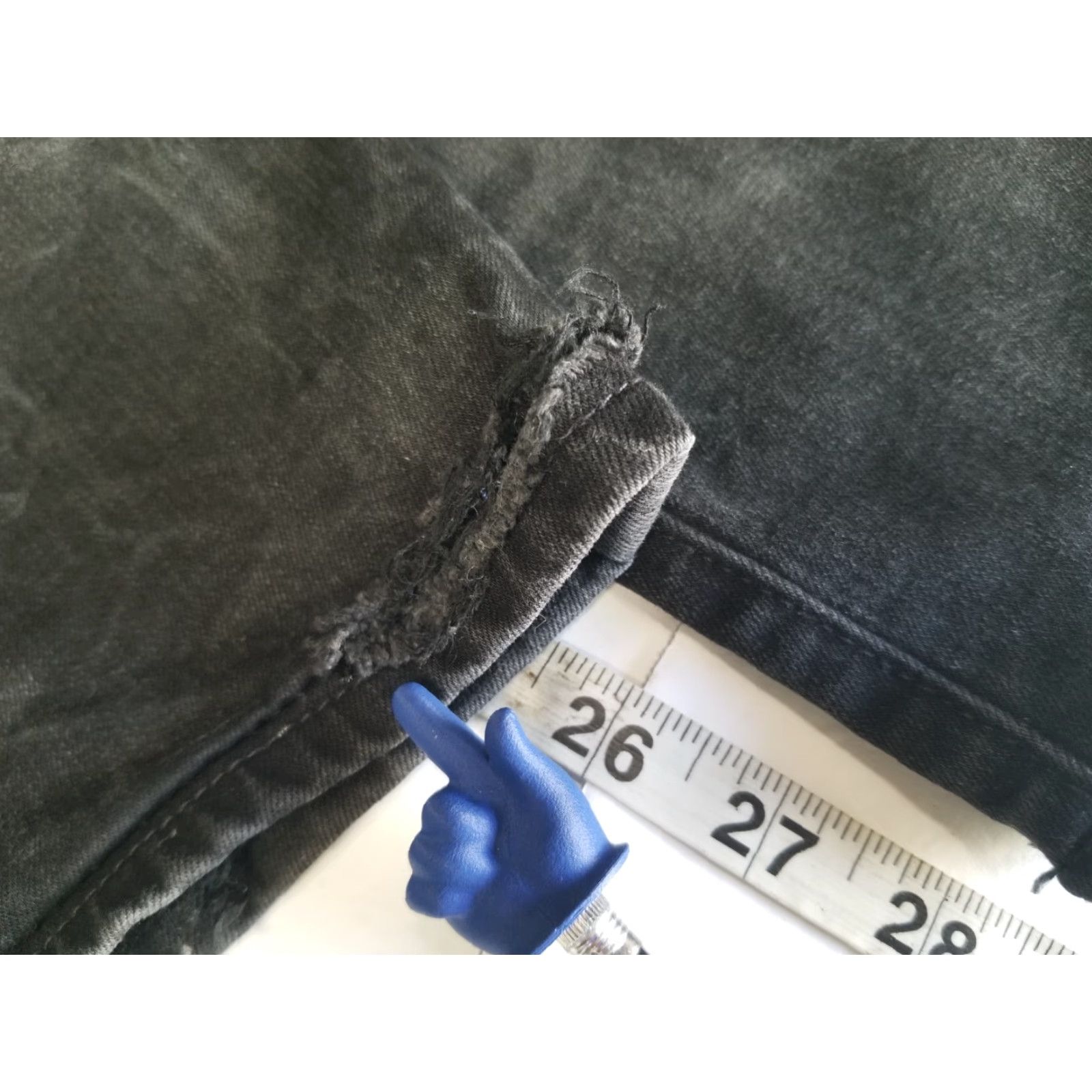 Lucky Brand Lucky Brand Womens Jeans Straight 4/27 High Rise Distressed Black 27in Inseam Slim Regular Size 4 Women Button Zip Stretch Comfort See Pic Size 27" / US 4 / IT 40 - 7 Thumbnail