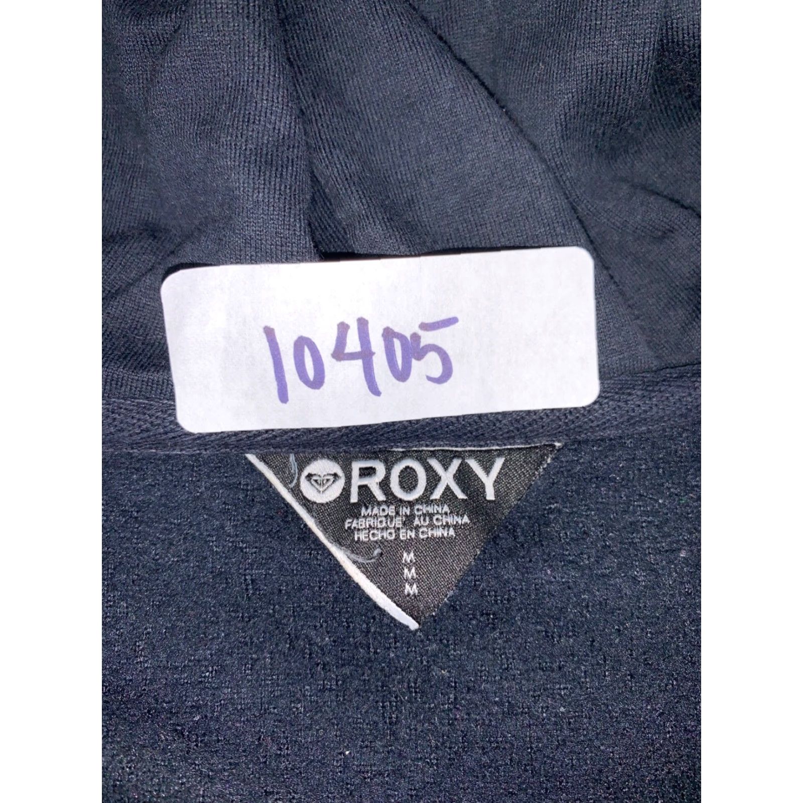 Vintage Roxy Jacket Womens M Black Casual Full Zip Hooded 10405 Size M / US 6-8 / IT 42-44 - 2 Thumbnail