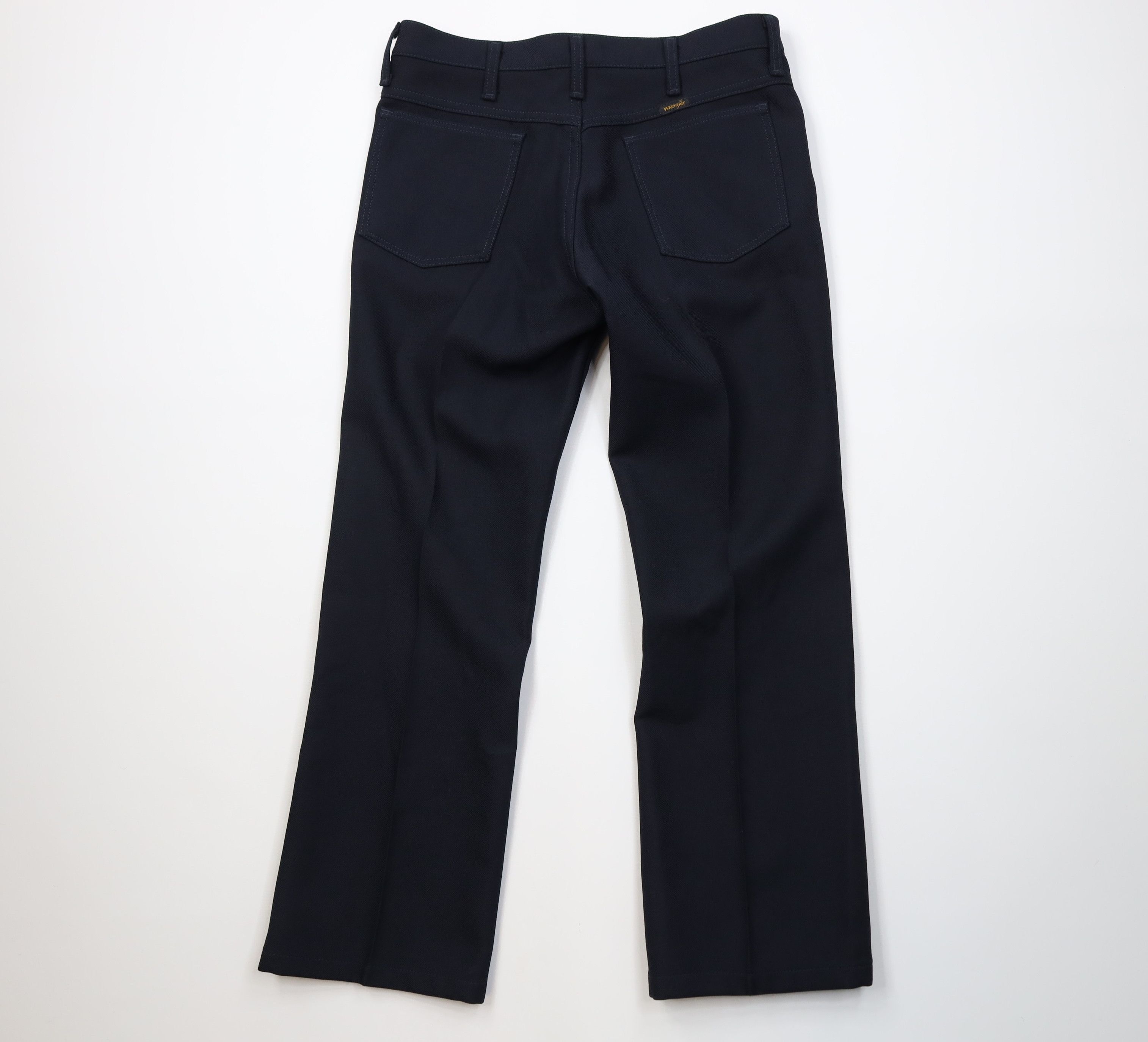 Wrangler Vintage 90s Wrangler Wide Leg Western Chino Pants Navy Blue Size US 33 - 8 Thumbnail