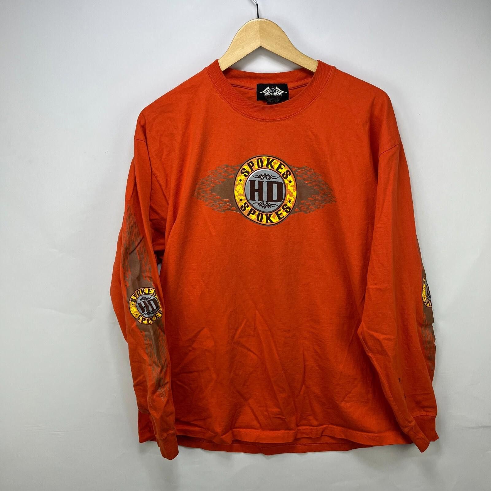Harley Davidson Vintage Biker Hot Girl Boobs Flames Harley Shirt XL Size US XL / EU 56 / 4 - 5 Thumbnail