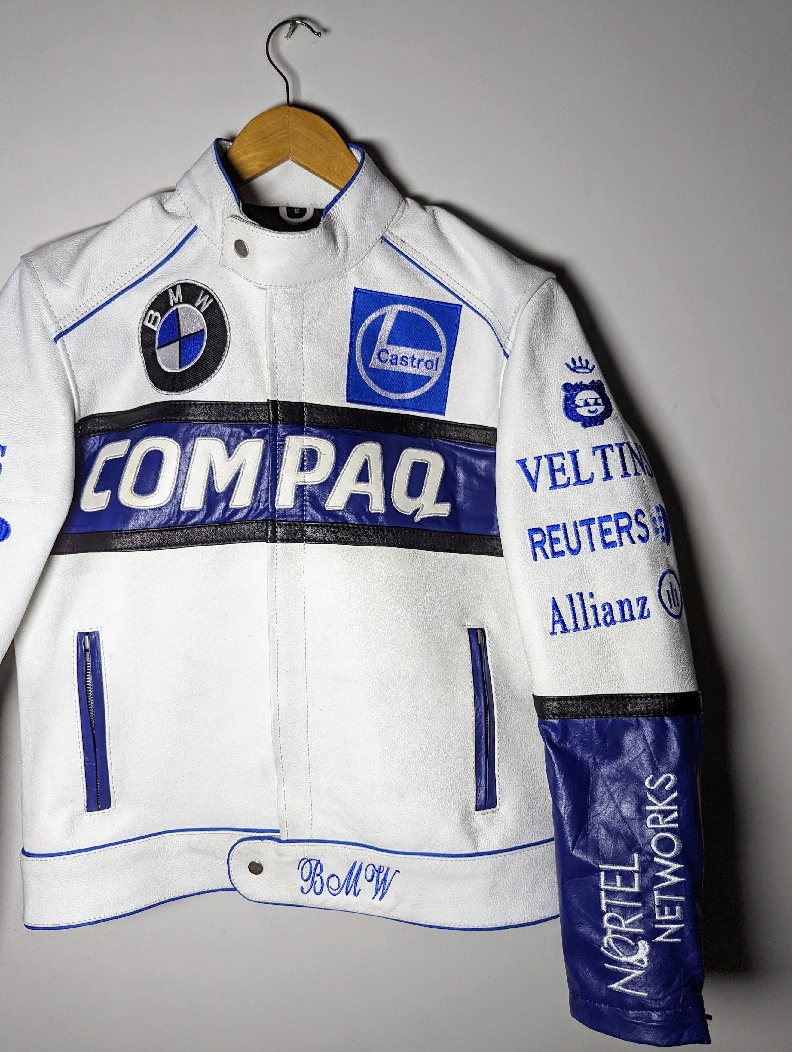 Vintage 🔥 BMW 🔥 Y2K RETRO RACING LEATHER JACKET FORMULA 1 Size US S / EU 44-46 / 1 - 3 Thumbnail