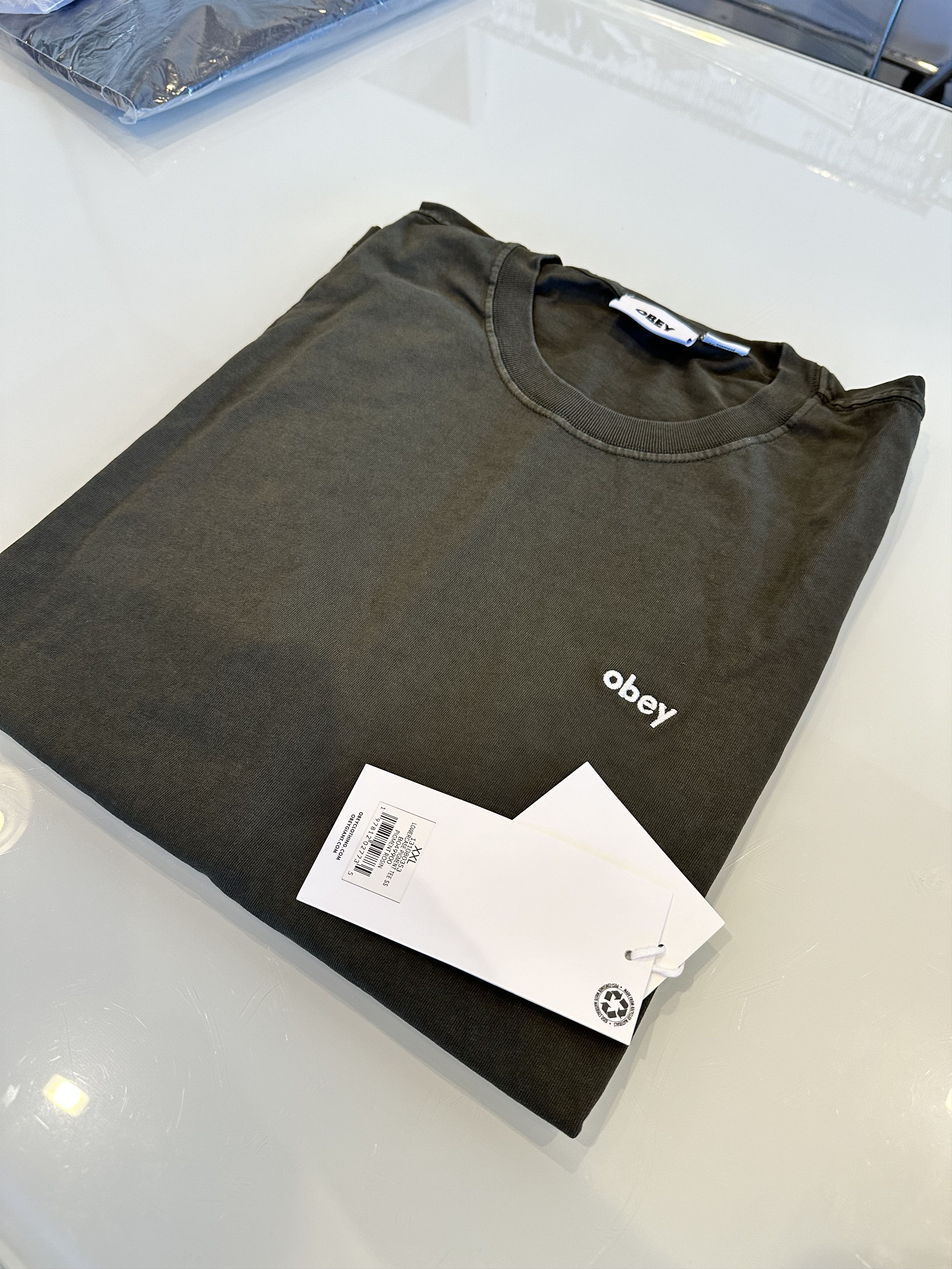 Obey OBEY Lowercase Pigment Rosin Tee sz XXL Size US XXL / EU 58 / 5 - 2 Thumbnail