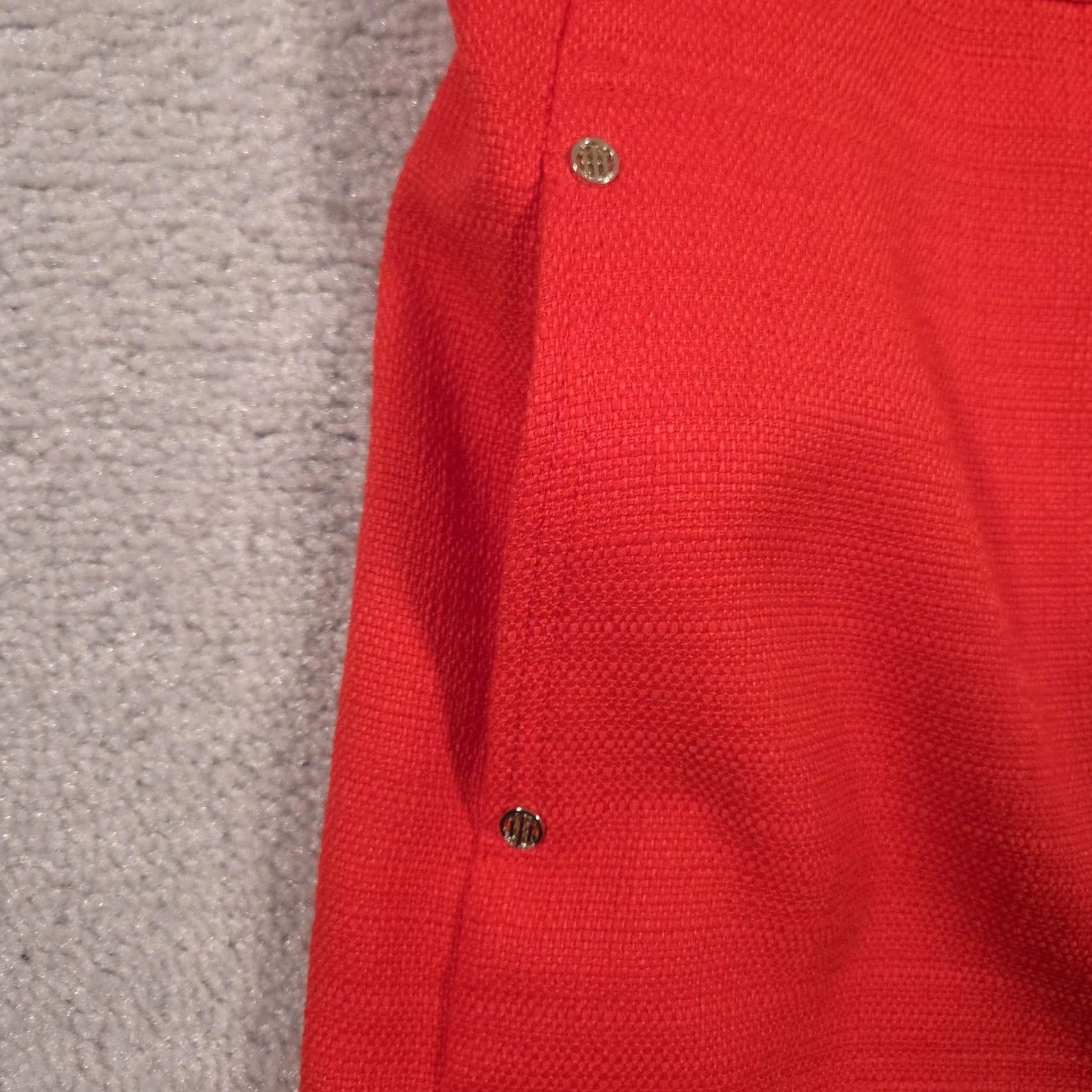 Tommy Hilfiger Tommy Hilfiger Dress Womens 6 Red Sleeveless Textured Sheath Career Workwear Dress Shirt True Vintage No VI Size M / US 6-8 / IT 42-44 - 4 Thumbnail