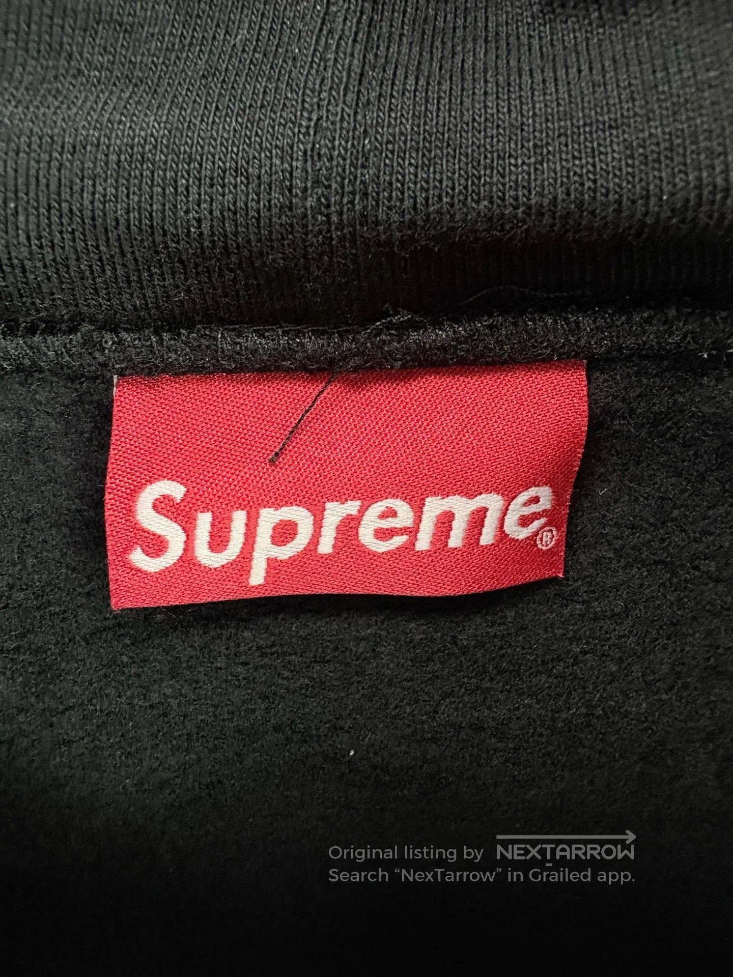Supreme Supreme Black Silver Embroidered Logo Hoodie. Size US XL / EU 56 / 4 - 3 Thumbnail