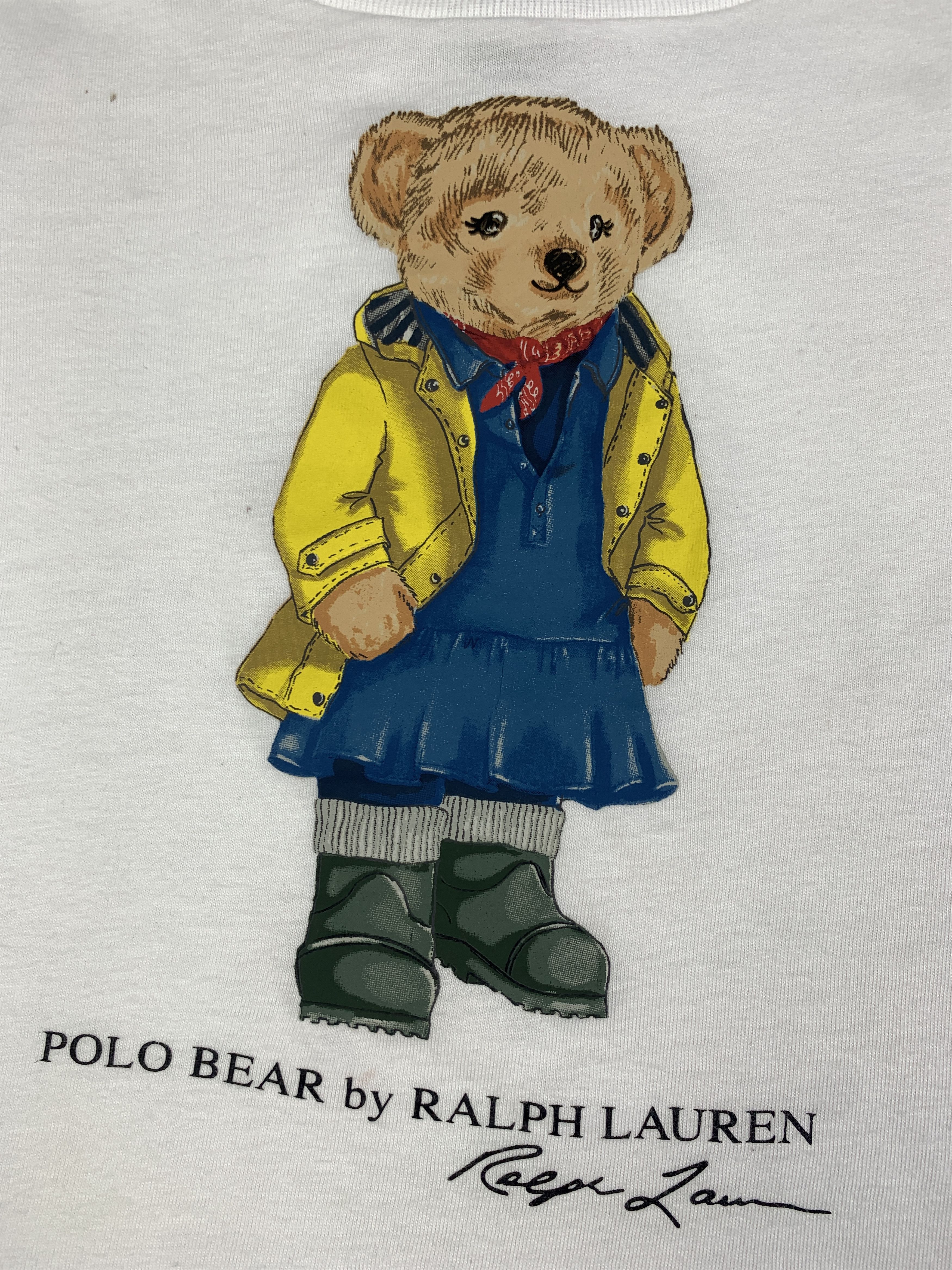 Polo Ralph Lauren PRL White Bear Baby Tee (XS) Size XS / US 0-2 / IT 36-38 - 4 Thumbnail