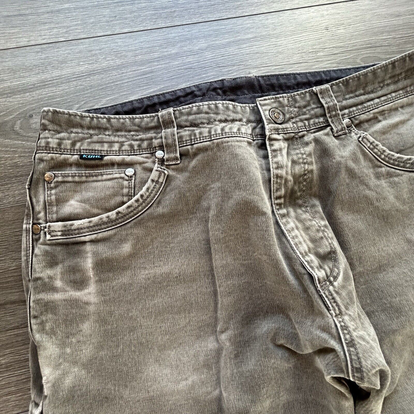 Kuhl Kuhl Rydr Pants Mens 34 Canvas Faded Straight Leg GORP 5016 Size US 34 / EU 50 - 3 Thumbnail