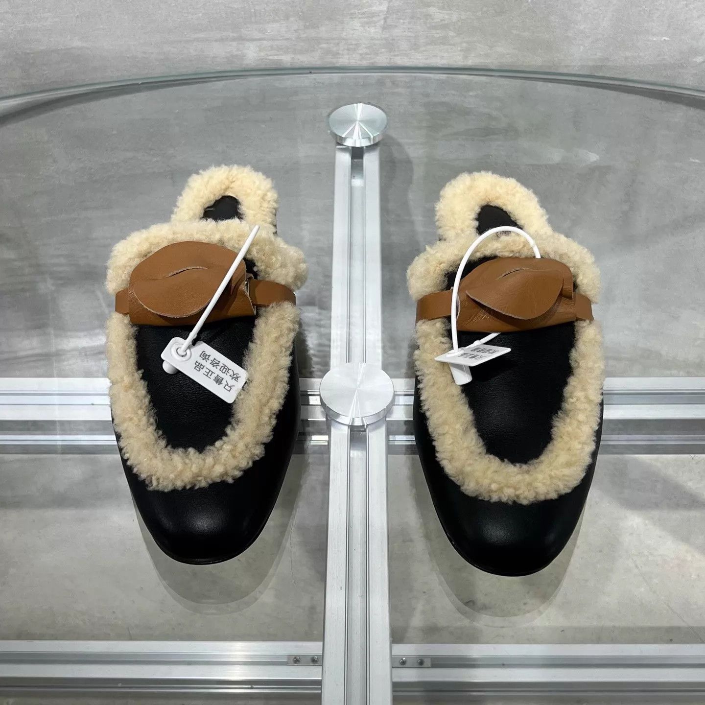 Hermes Hermes Oz colorblock lambskin mules 37 Size US 6.5 / IT 36.5 - 1 Thumbnail