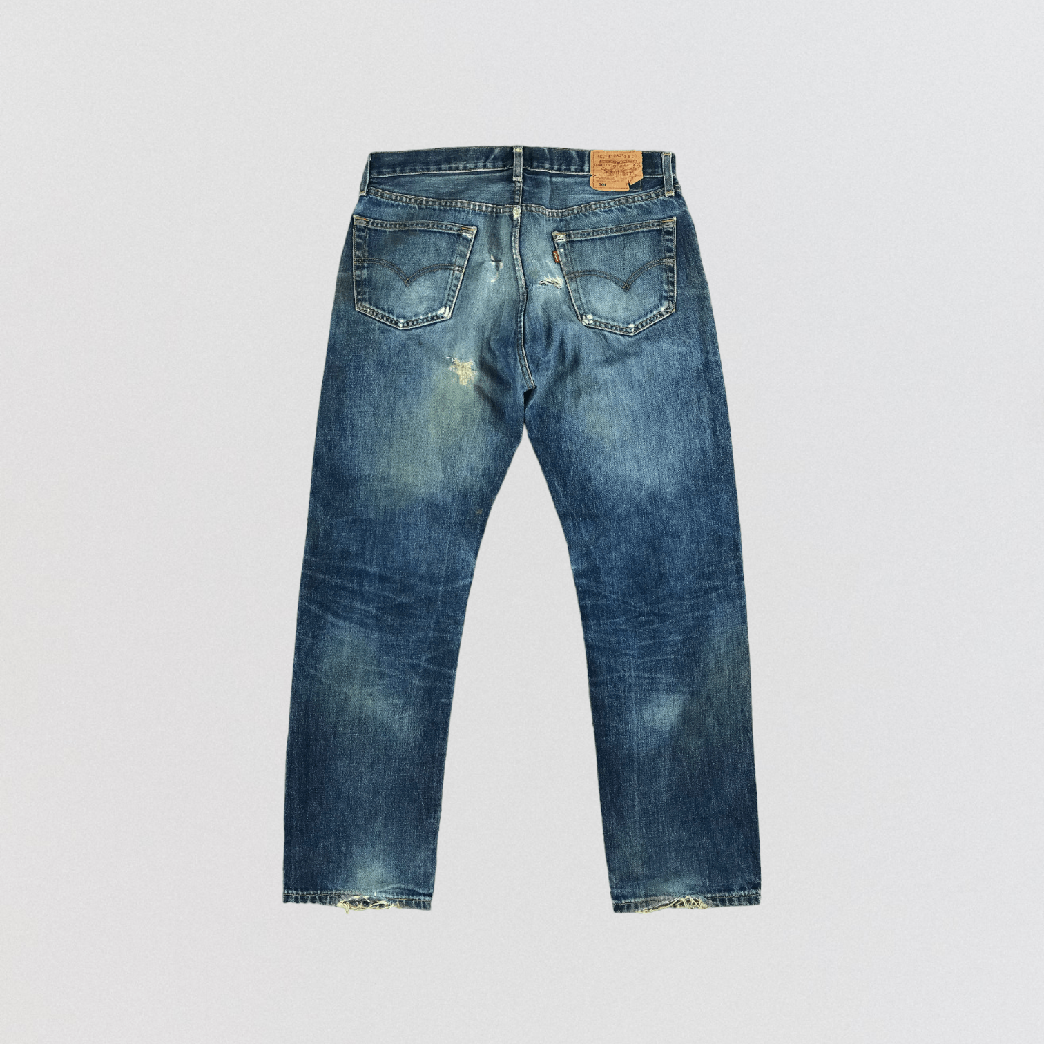 Levi's Vintage 90s Distress Levis 501 Jeans-JM2388 Size US 36 / EU 52 - 2 Thumbnail