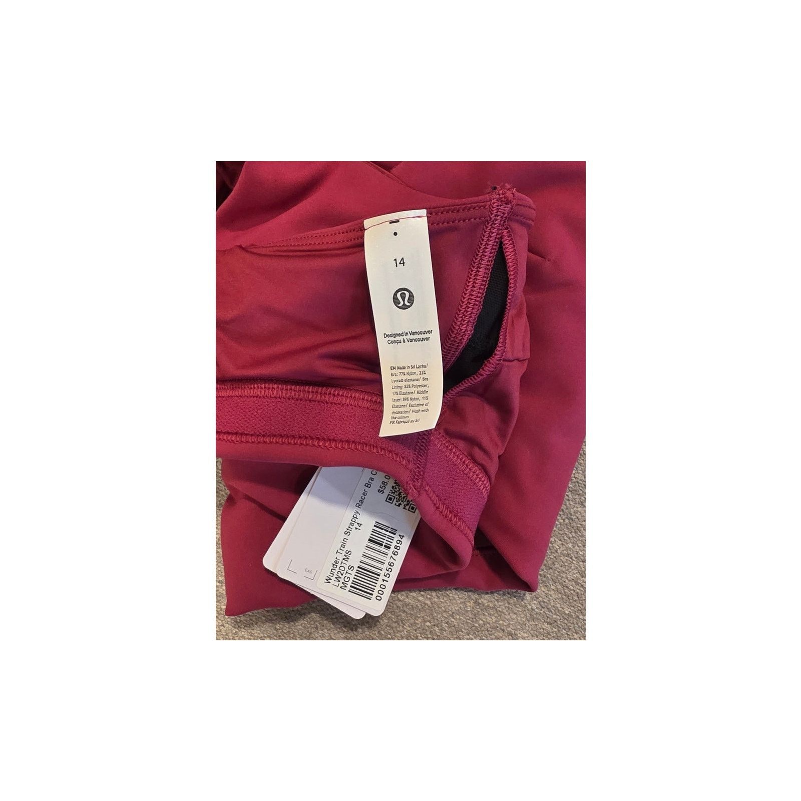 Lululemon Lululemon Wunder Train Strappy Racer Bra C/D NWT Size 14 Size ONE SIZE - 6 Thumbnail