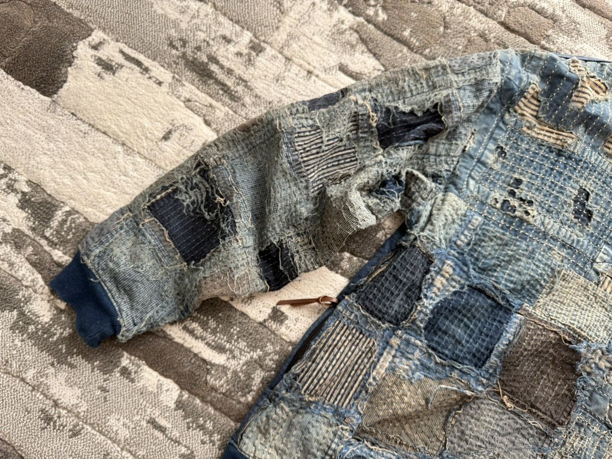 Kapital KAPITAL Boro Distressed Cotton/Linen Patchwork Sweatshirt Size US M / EU 48-50 / 2 - 5 Thumbnail