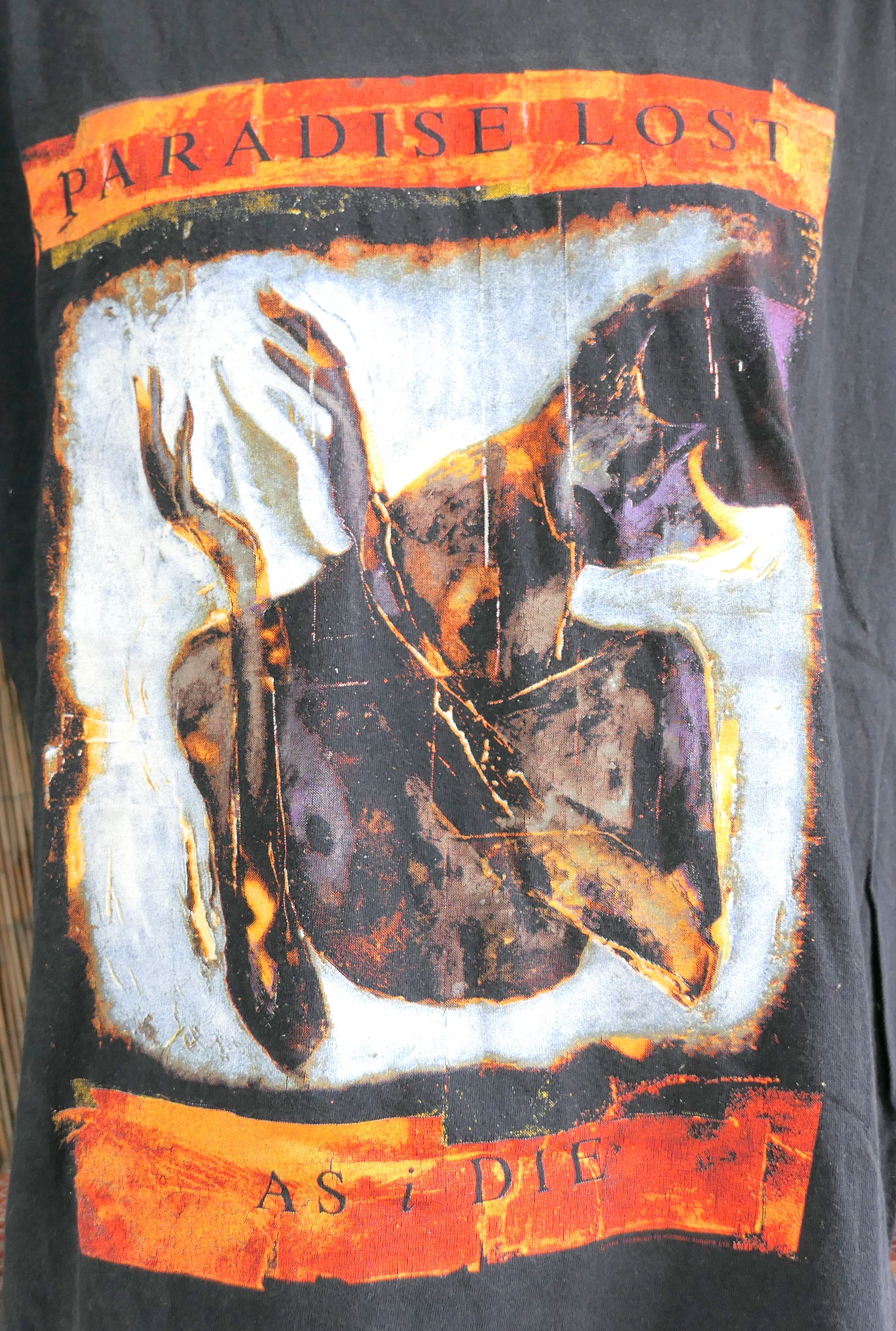 90's Vintage 1992 PARADISE LOST As I Die T Shirt XL
