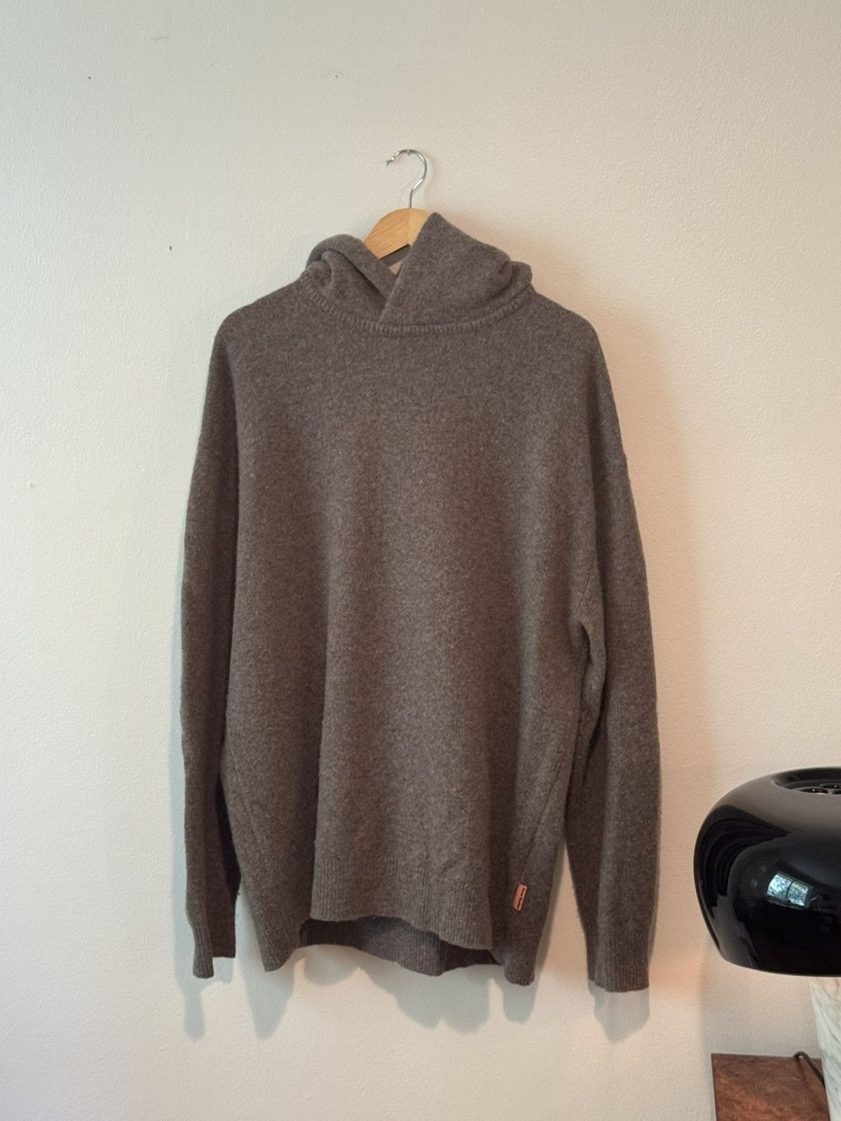 Acne Studios Acne Studios Kristen Wool and Cashmere Blend Hoodie Brown Size US S / EU 44-46 / 1 - 6 Thumbnail