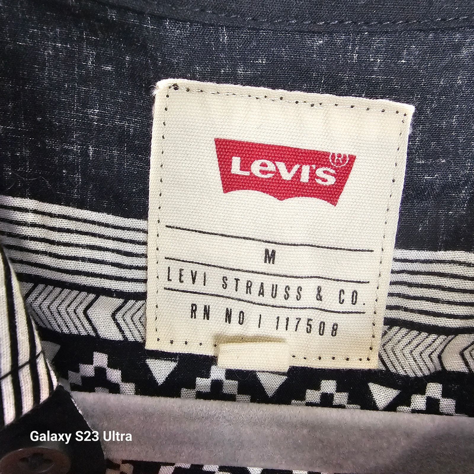 Levi's Levis Men Norte Geo-Stripe Southwestern Aztec Button Shirt M Size US M / EU 48-50 / 2 - 7 Thumbnail