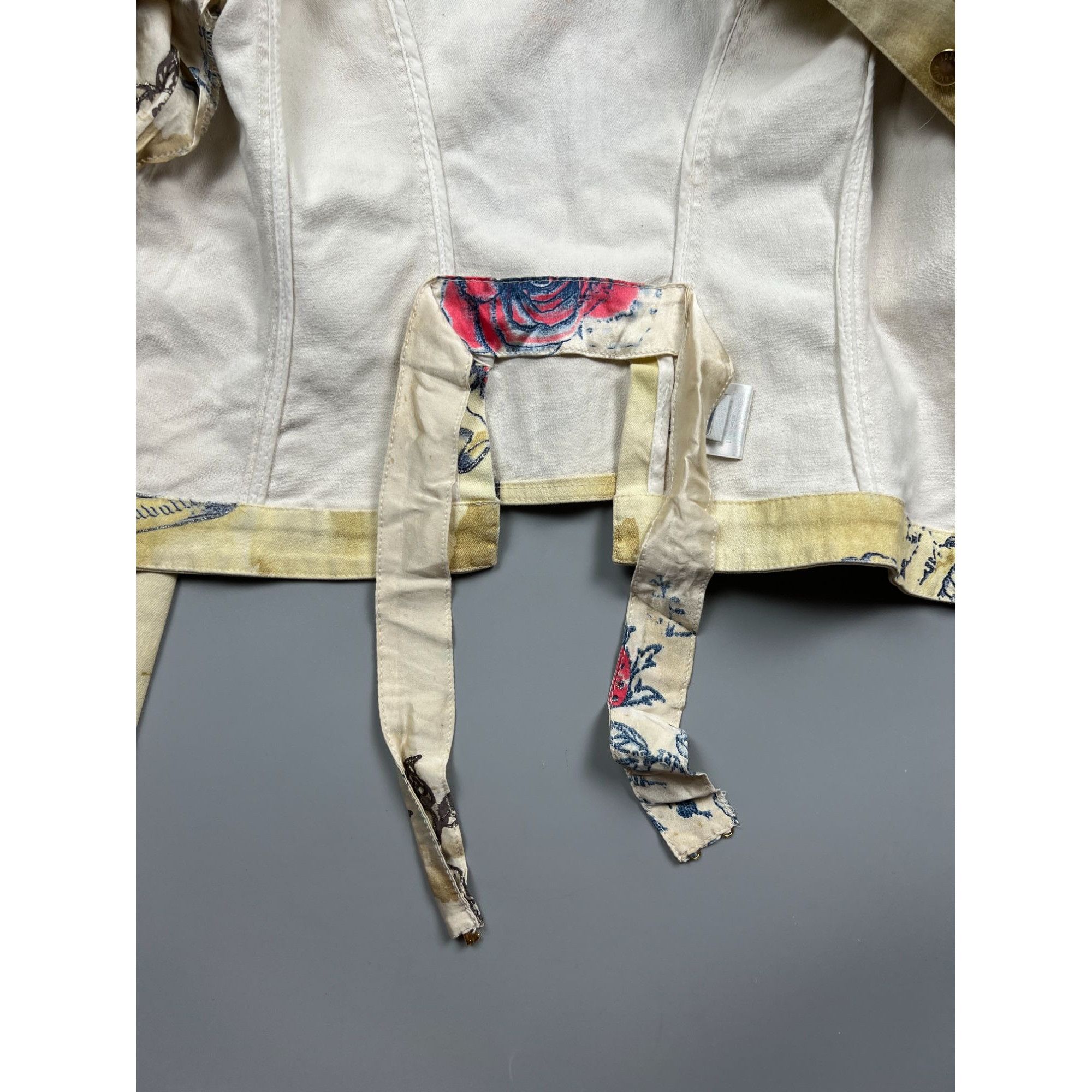 Roberto Cavalli 2003 Roberto Cavalli Runway Tattoo Denim Jacket (Y0879) Size S / US 4 / IT 40 - 12 Thumbnail