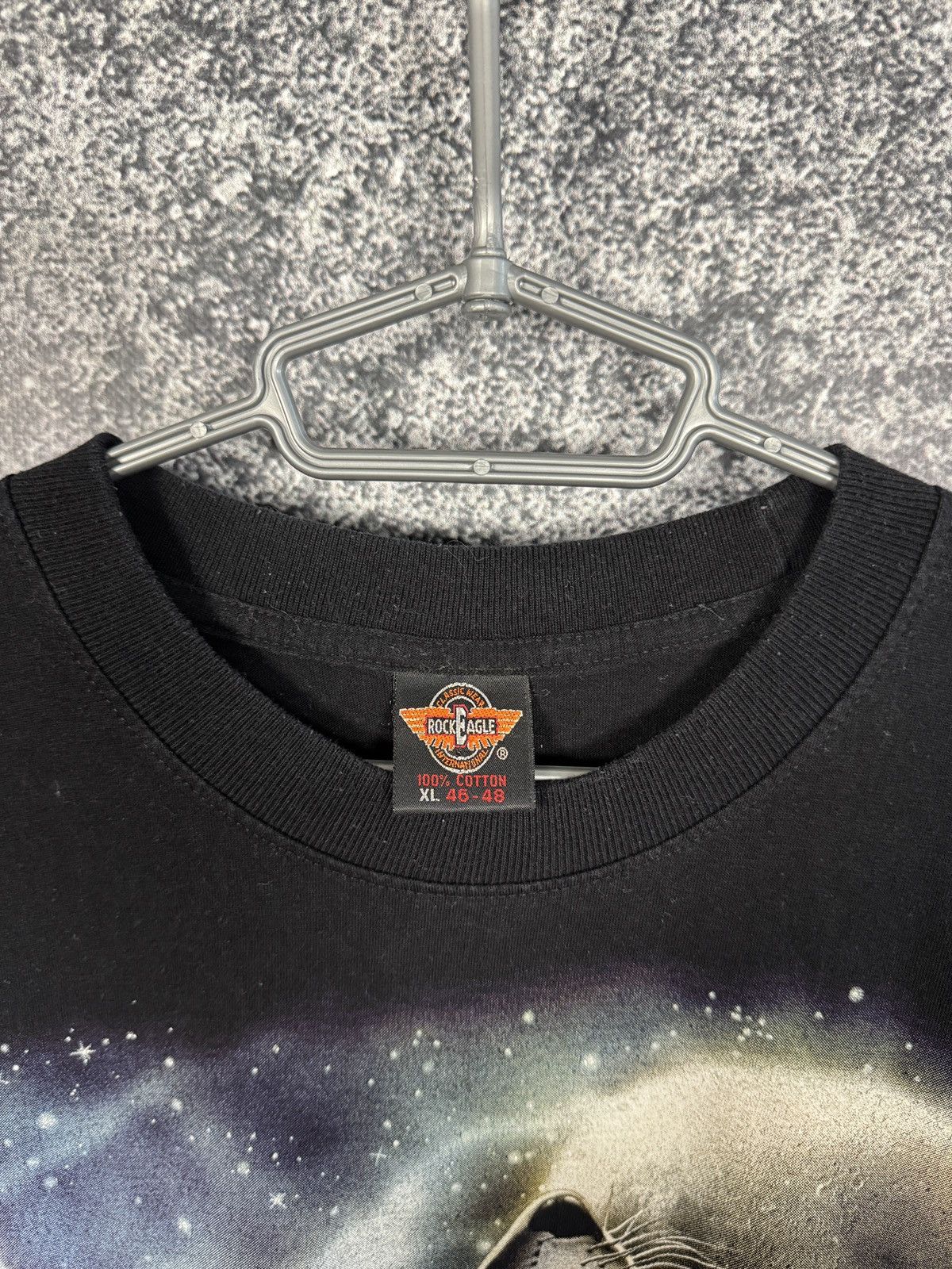 Band Tees Vintage Rock Eagle Wolf Moon Lightning Overprint Tee XL Size US XL / EU 56 / 4 - 7 Thumbnail