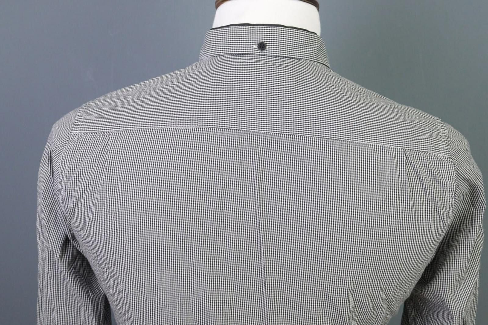 The Kooples The Kooples Sport Fitted Check Gray Shirt Size S Size US S / EU 44-46 / 1 - 8 Thumbnail