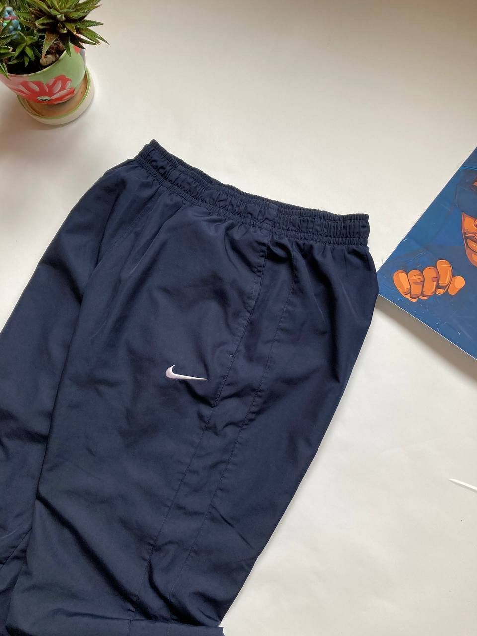 Nike × Vintage Vintage Nike Windbreaker Track Pants Drill Y2K Size US 34 / EU 50 - 4 Thumbnail