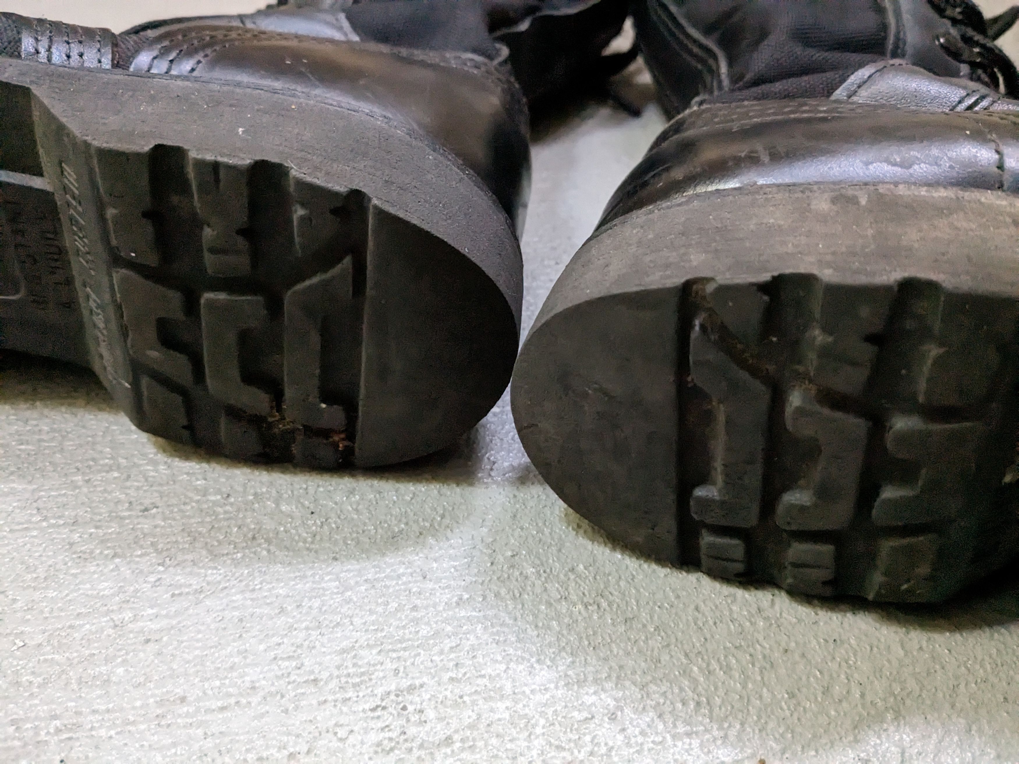 Vintage Combat Boots Size 8.5 Black Leather Biker Y2K