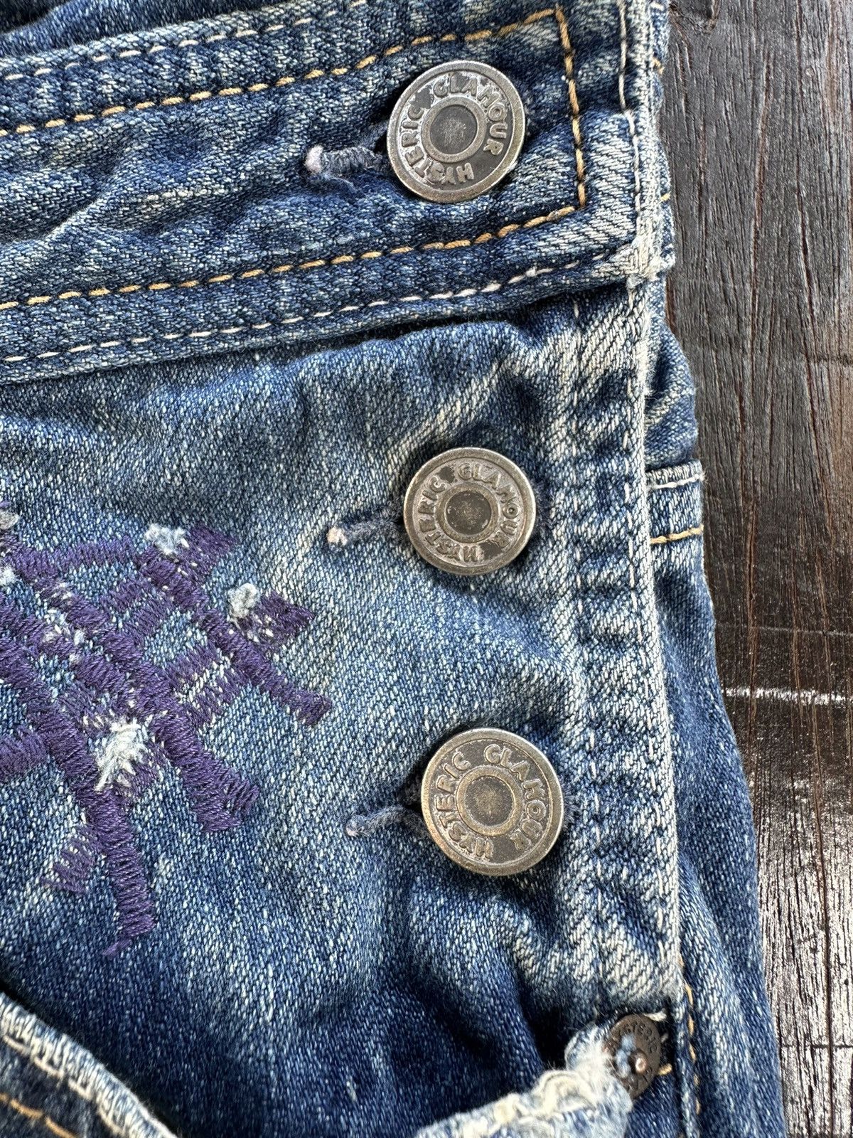 Hysteric Glamour × Vintage Vintage hysteric glamour overall short denim rare design Size 30" / US 8 / IT 44 - 9 Thumbnail